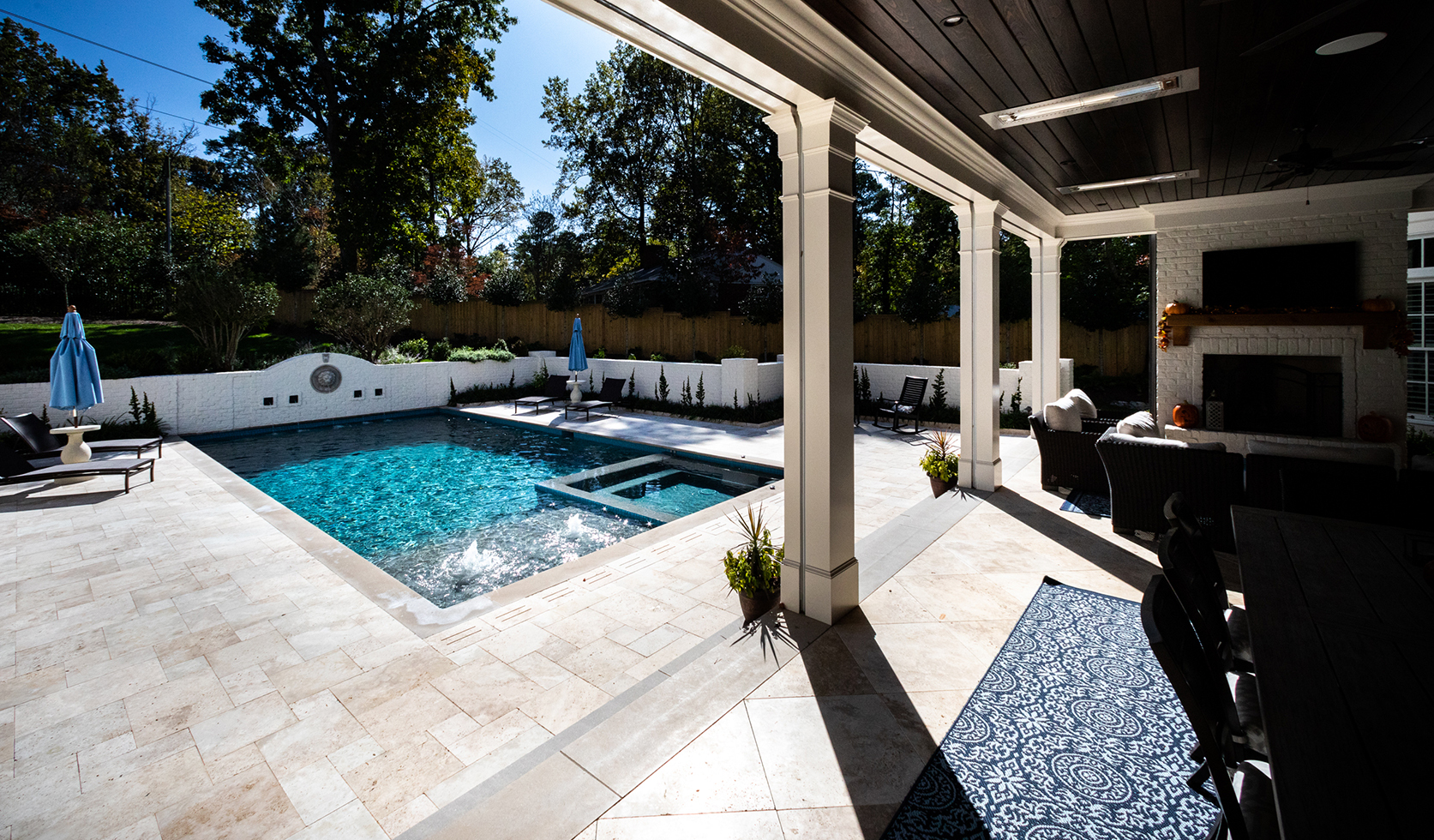 Eton Road Custom Pool Covered Area