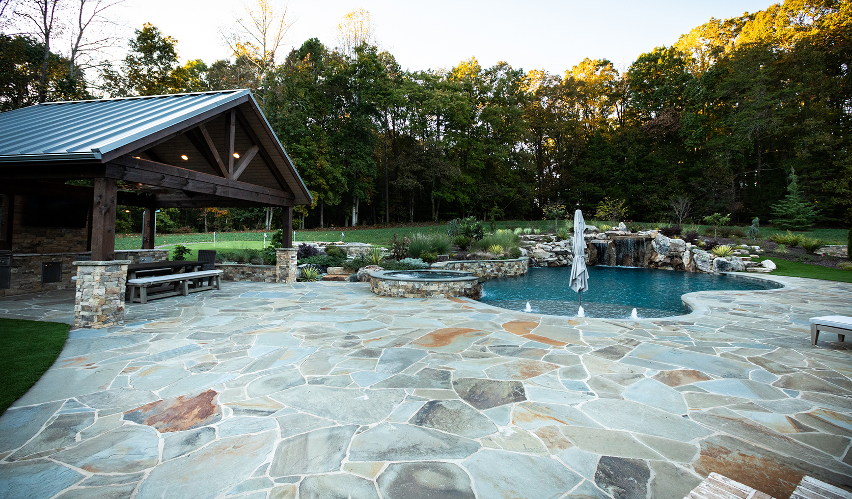 Witty 3 Custom Pool Project Walkway