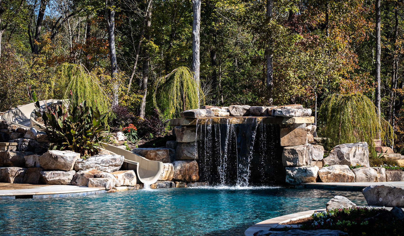 Water Slide Created for Pool