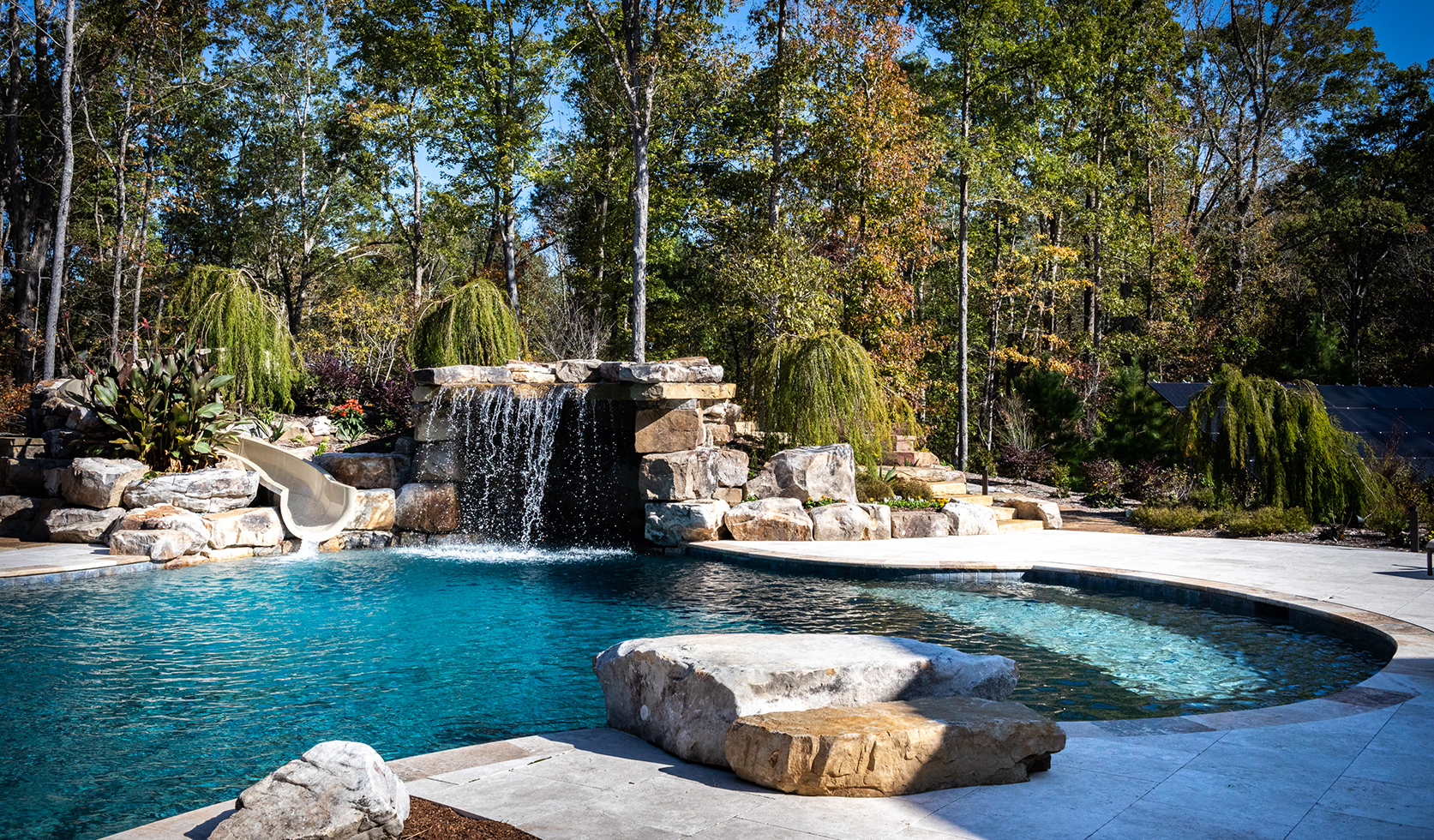 Custom Pool with Waterfall