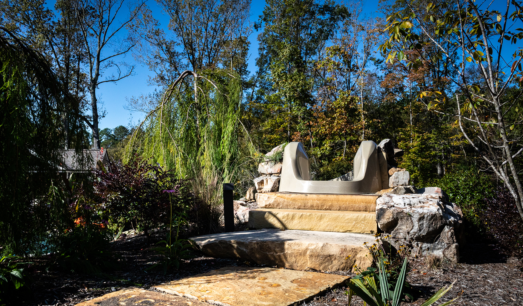 Pool with Custom Water Slide