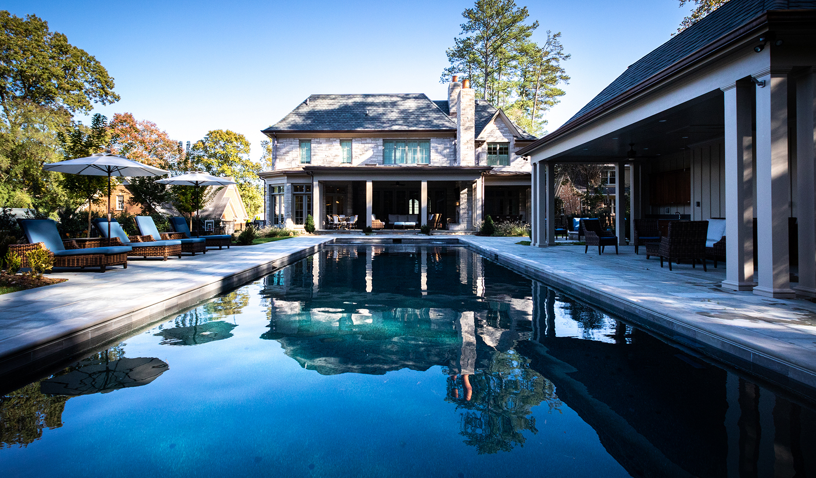 Alamance Road Custom Pool View