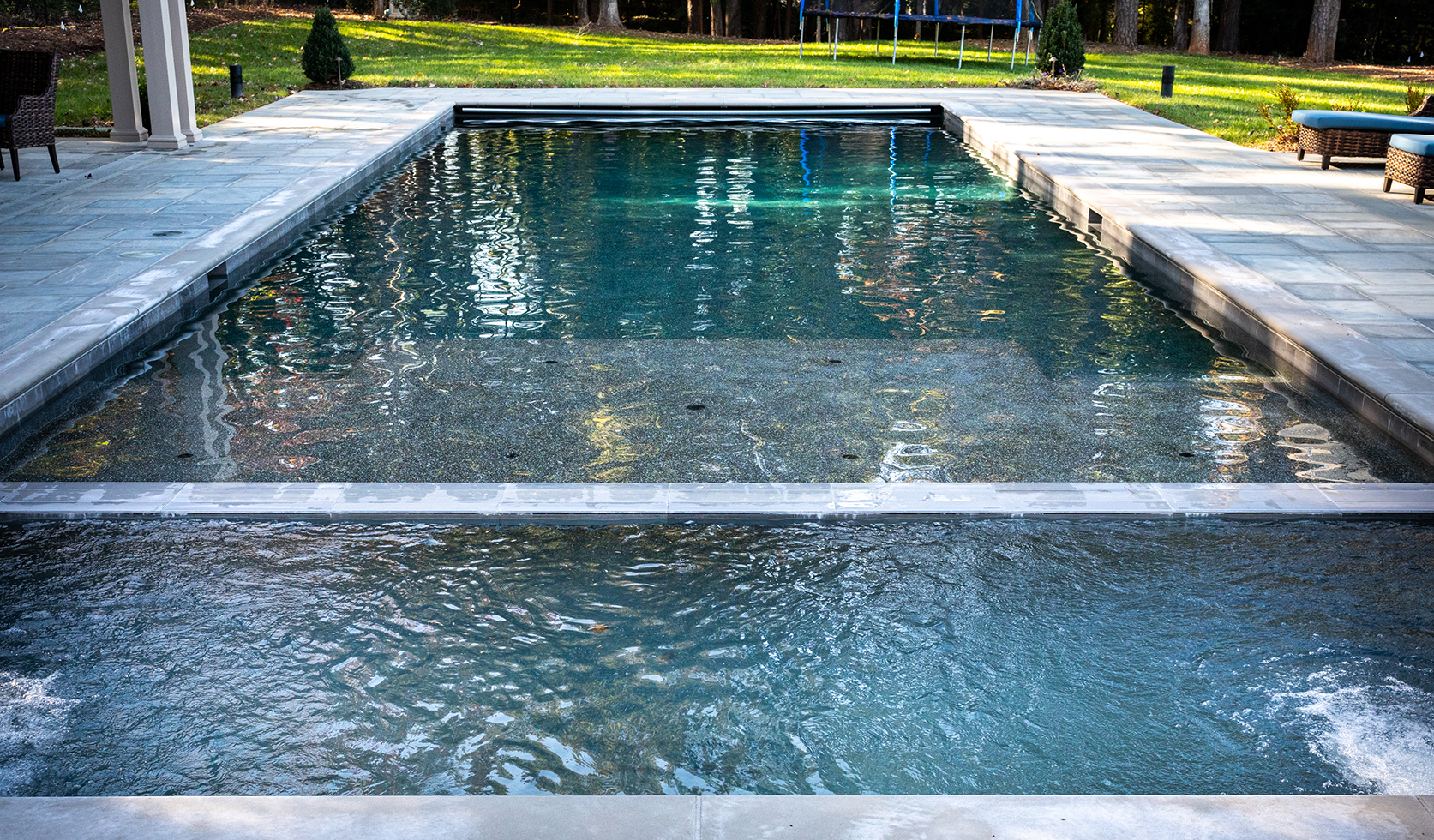 Custom Spa with Custom Built Pool