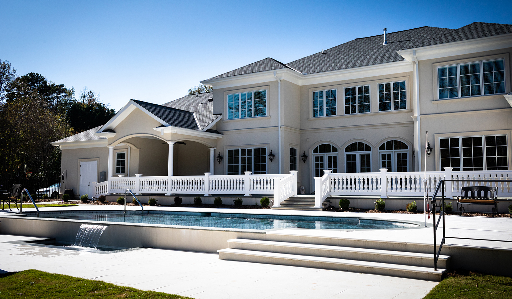 Causeway Court Custom Pool Stairs