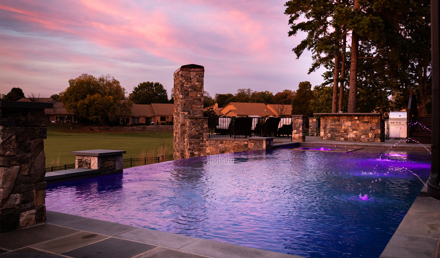 Custom Pool with Infinity Edge